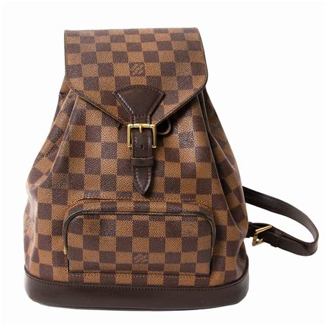 lv checkered backpack|louis vuitton brown checkered bag.